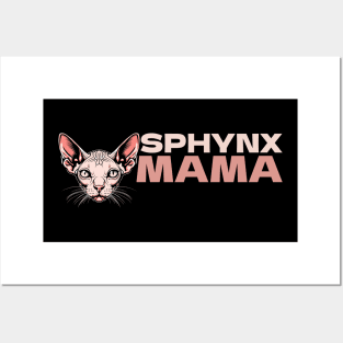 Sphynx Mom Cat Sphinx Hairless Cat Owner Sphynx Mama Posters and Art